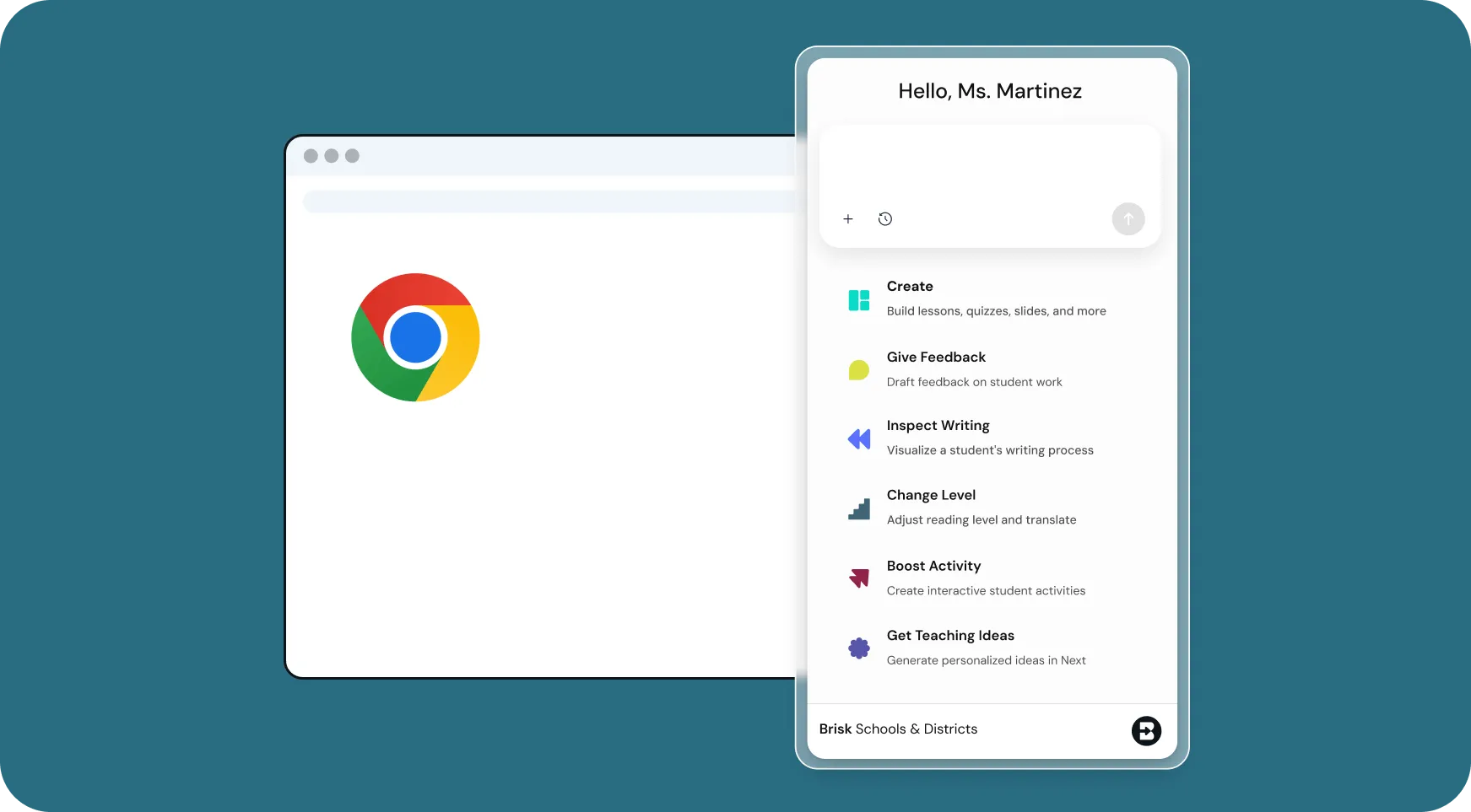 Integrazione perfetta con Chrome