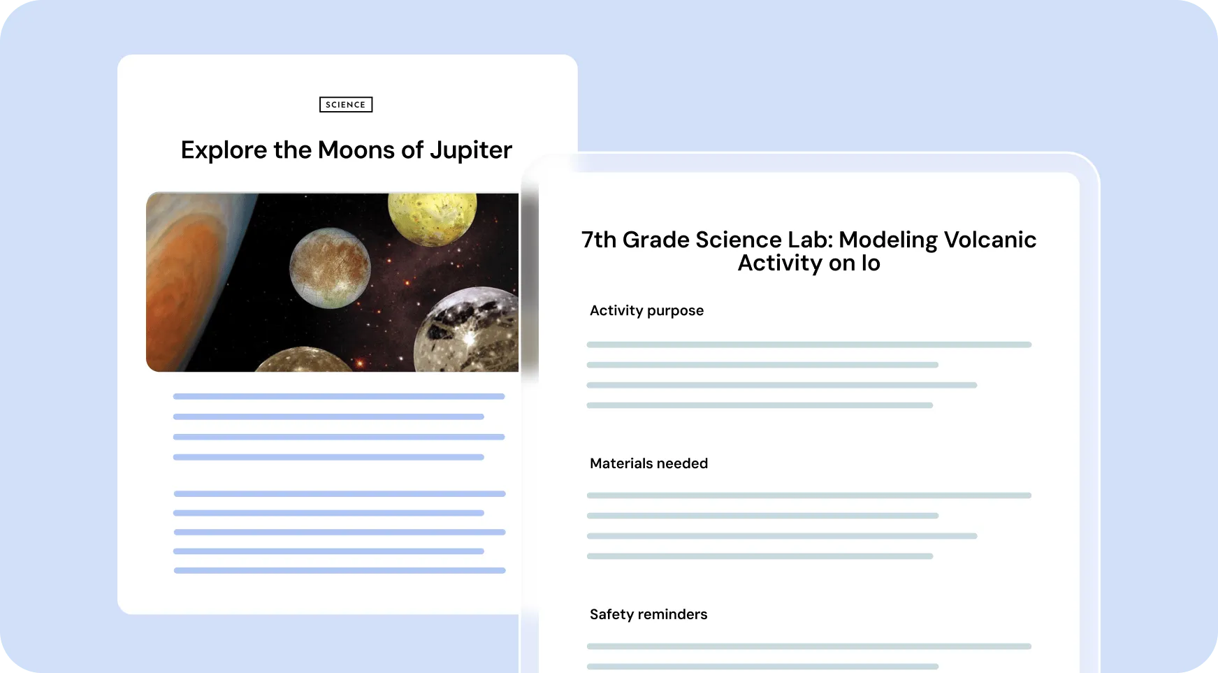 Lab activities that align with learning