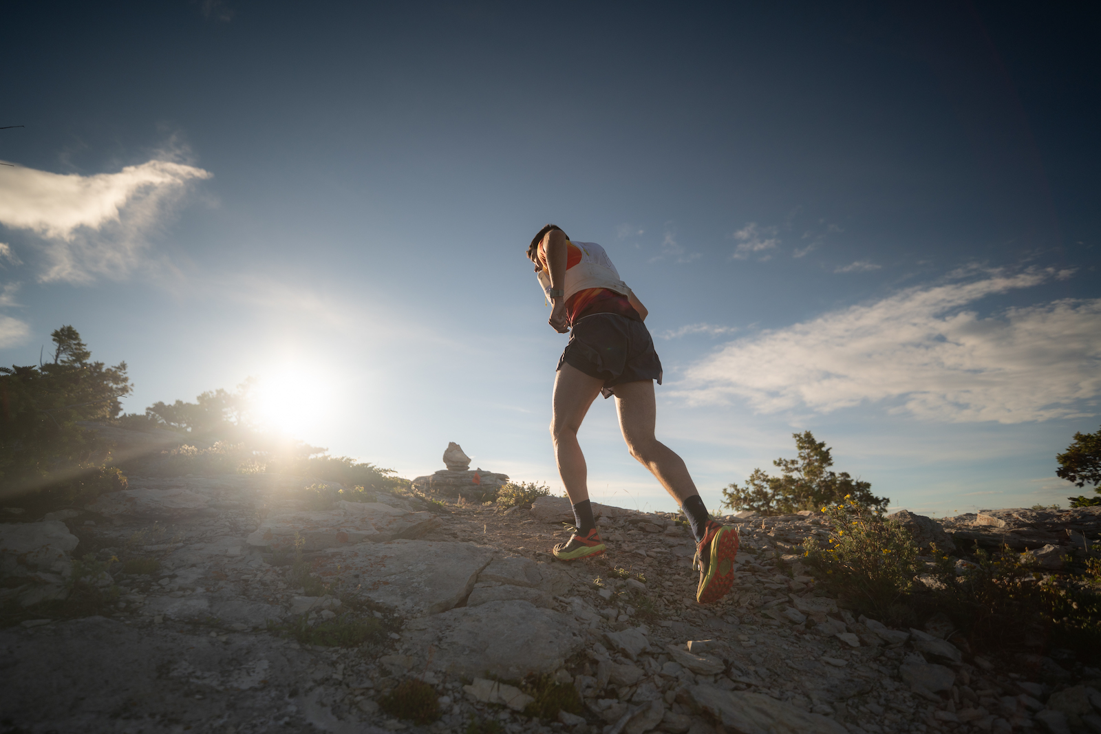 Runners on ridge at Wildside Skyrace