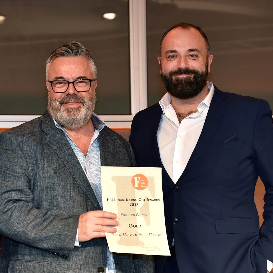 Adrian Morgan and Marc Warde, founders of Niche, the first fully gluten-free restaurants in UK