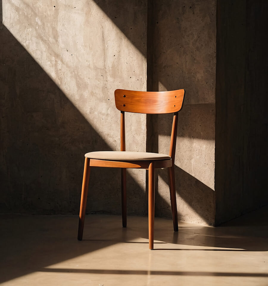 A shiny chair.