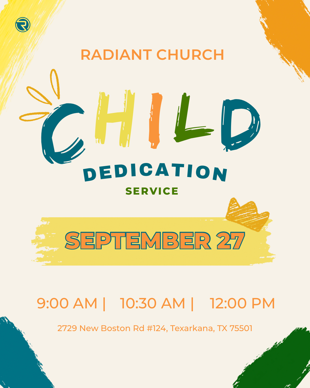 Radiant Church Child Dedication
