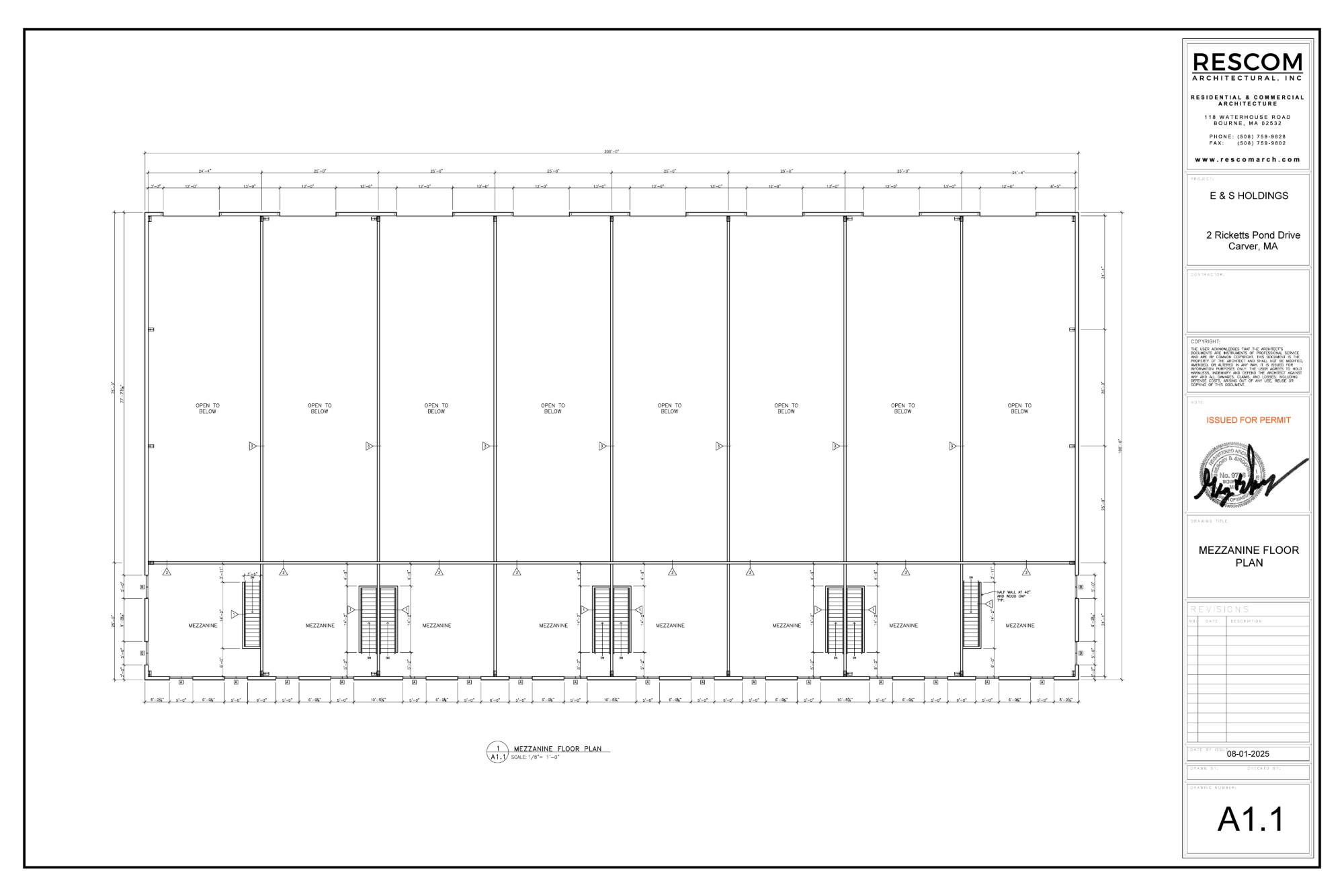 Mezzanine floor plan