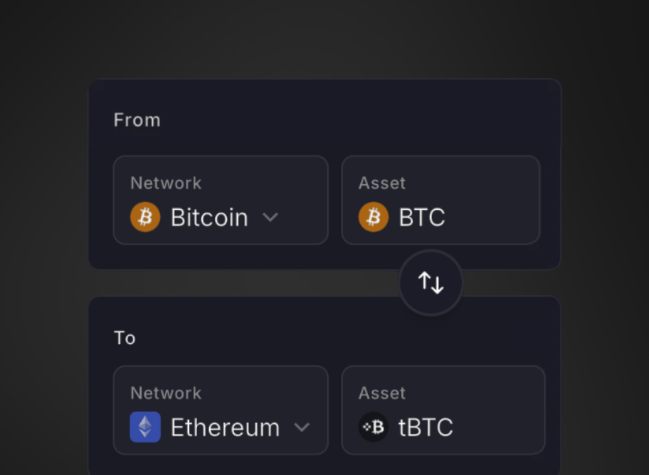 Bridge from BTC to tBTC image