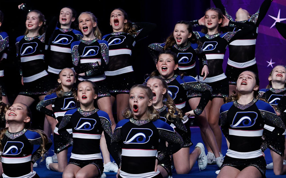Canadian Cheer athletes competing