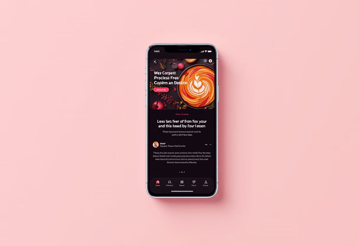 [digital project] image of mobile app interface for a digital marketing & advertising agency