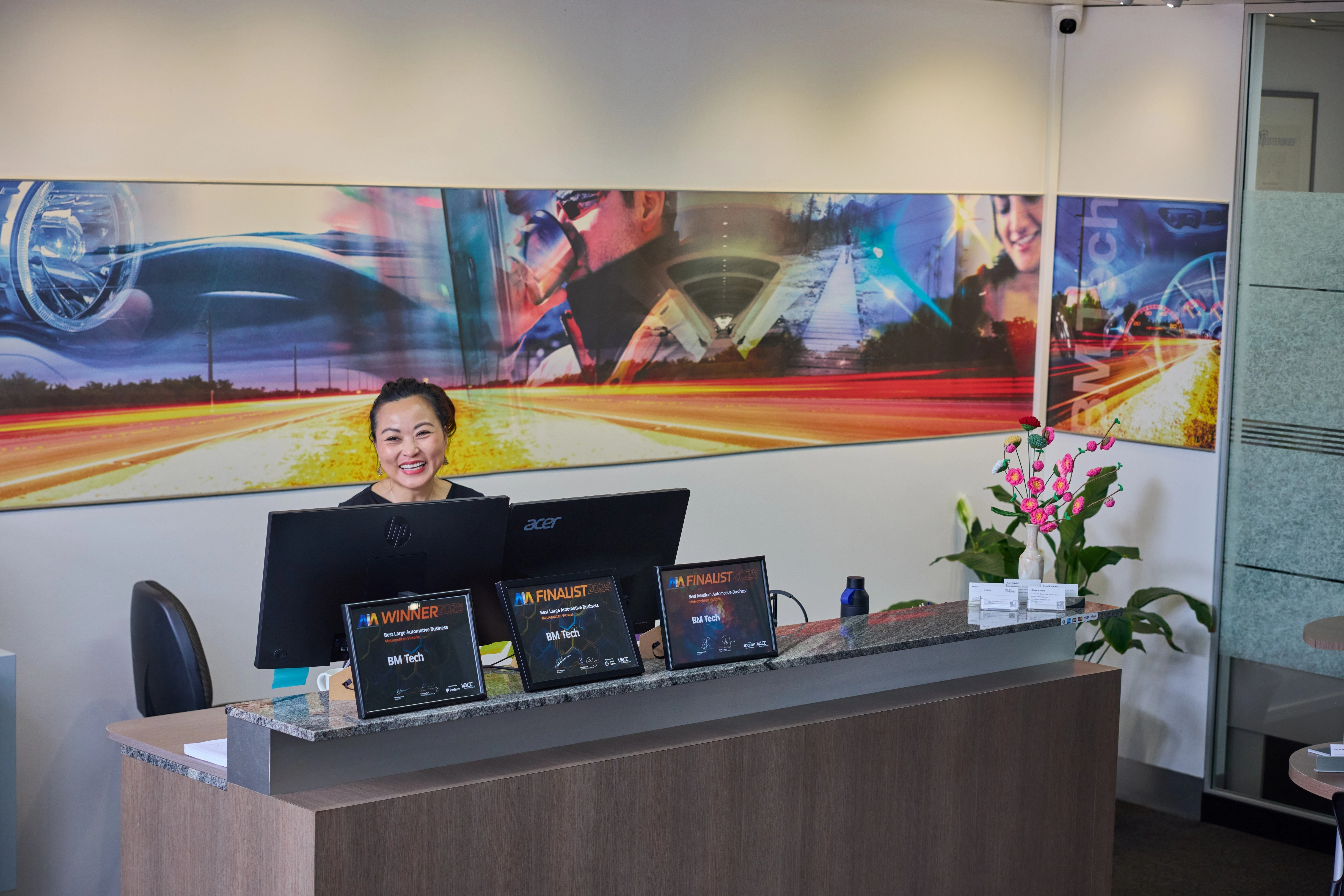 Ling Lin, Mandarin-speaking customer support at BM Tech Canterbury