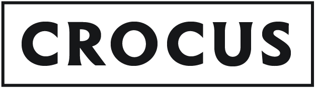 Logo with the word CROUS in bold black uppercase letters inside a black rectangular border on a white background.