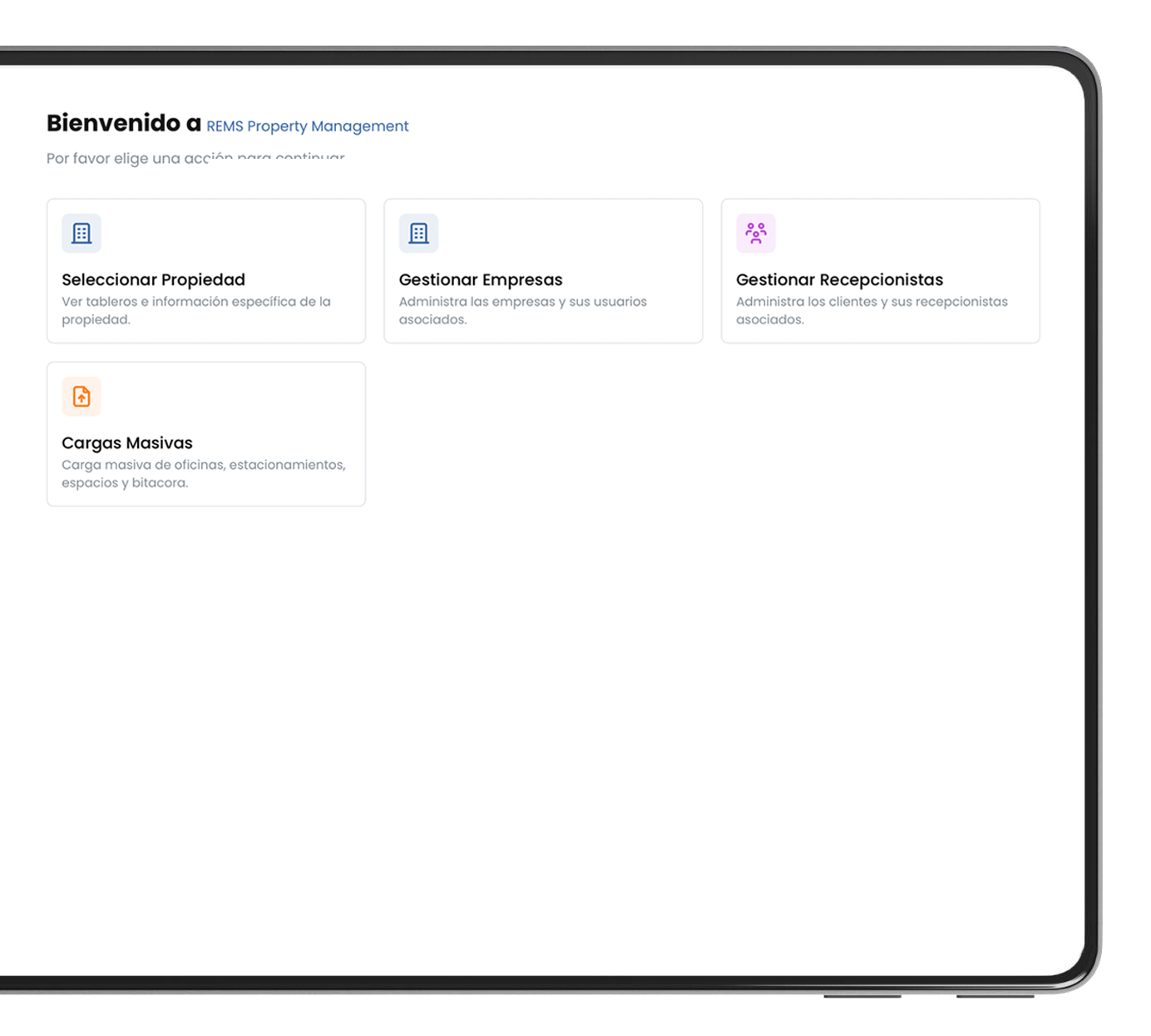 Módulo de gestión de servicios