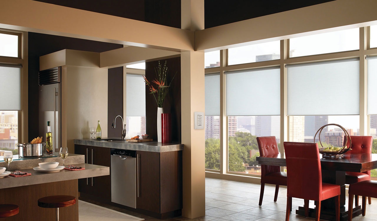 Connected living spaces with automated shades and lighting
