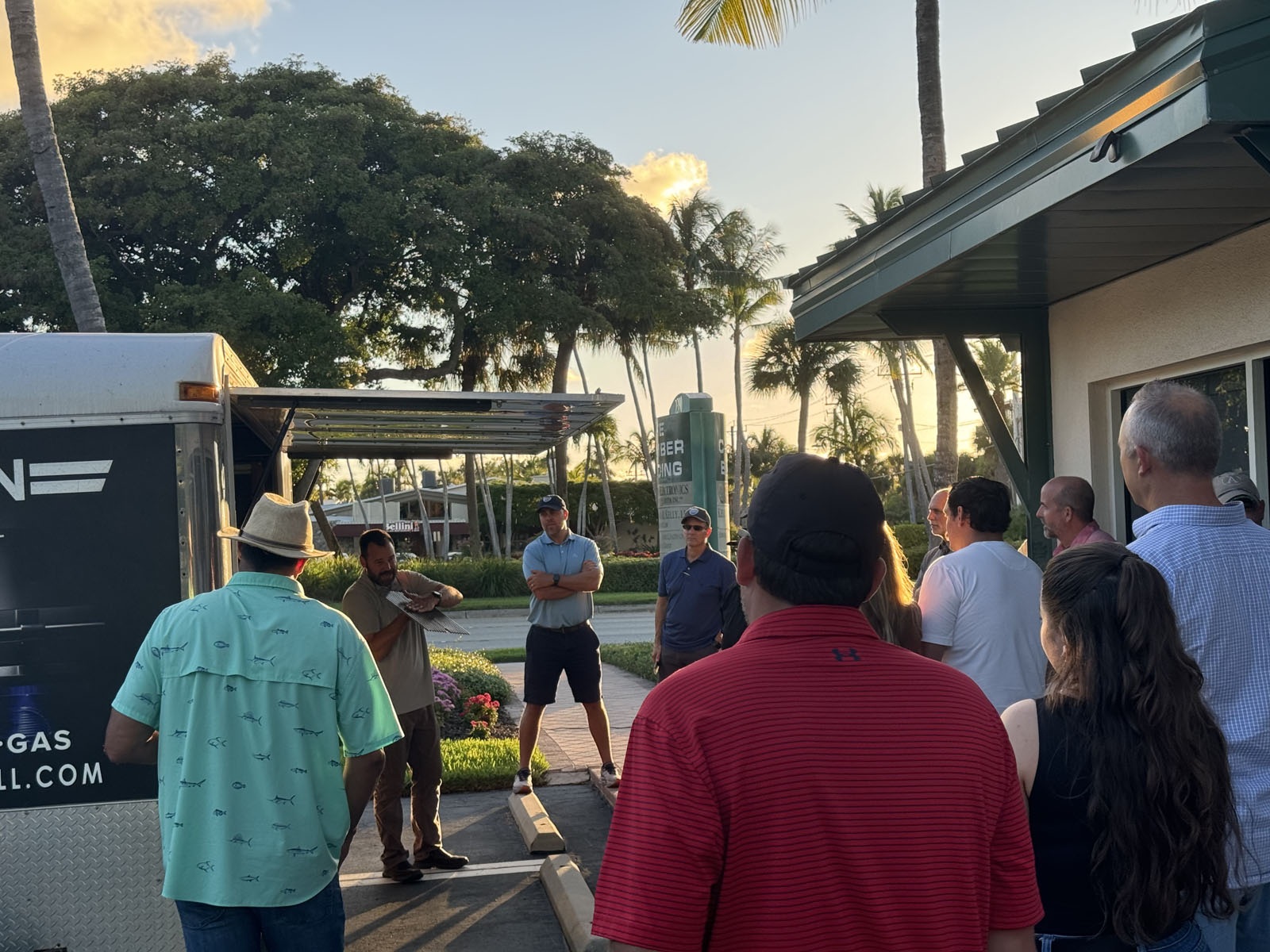 Company sunset event
