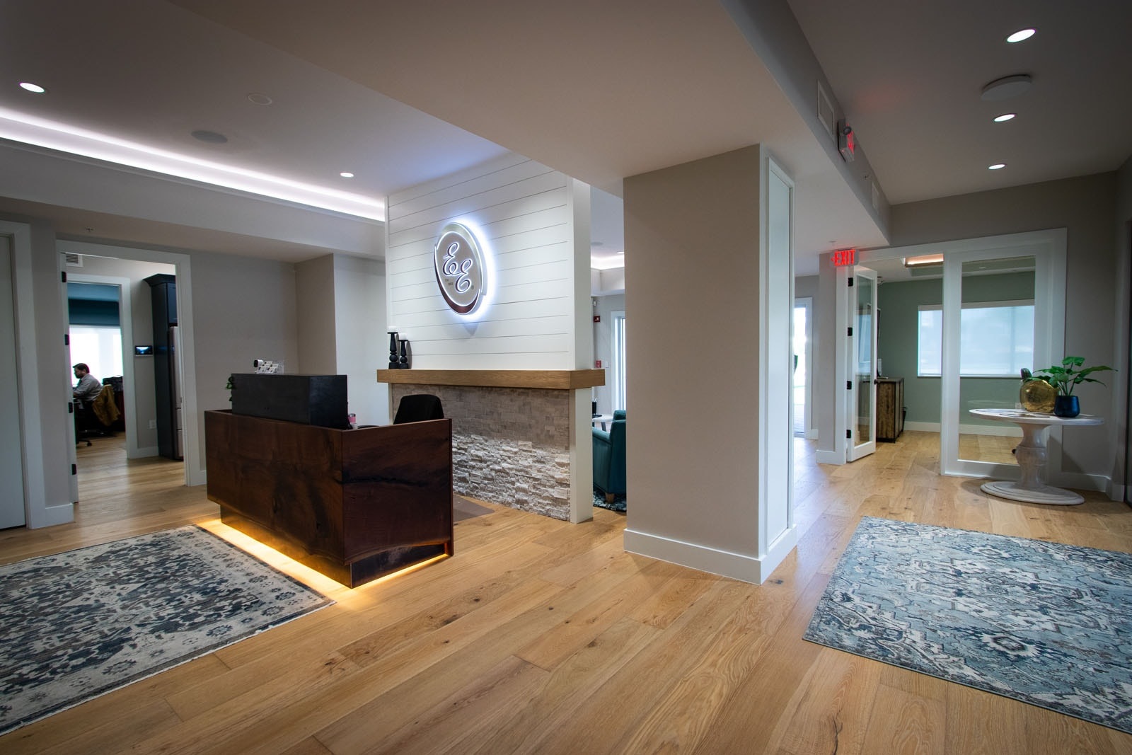 Commercial lobby technology installation
