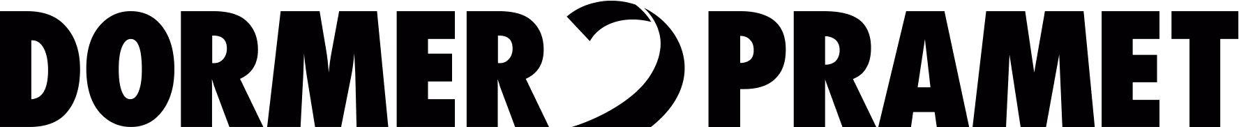 Dormer logo with a black background and white text and icon resembling a rooftop or arrow.