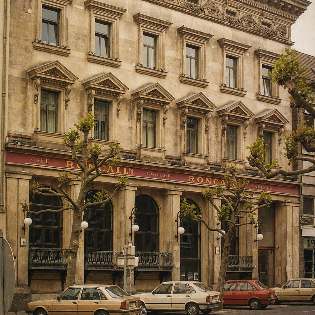 Ehemaliges Roncalli-Café in der Theaterstraße 17