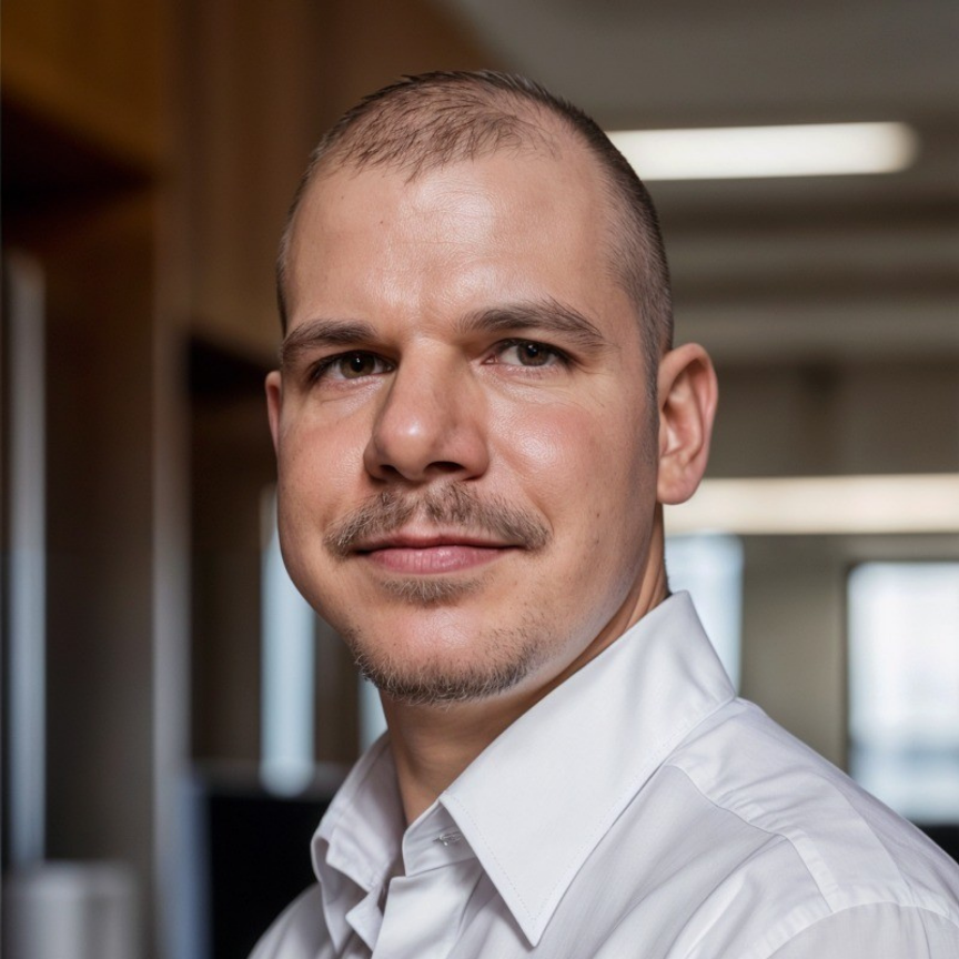 Portrait of Gergely Máté, Founder of Dokupinty