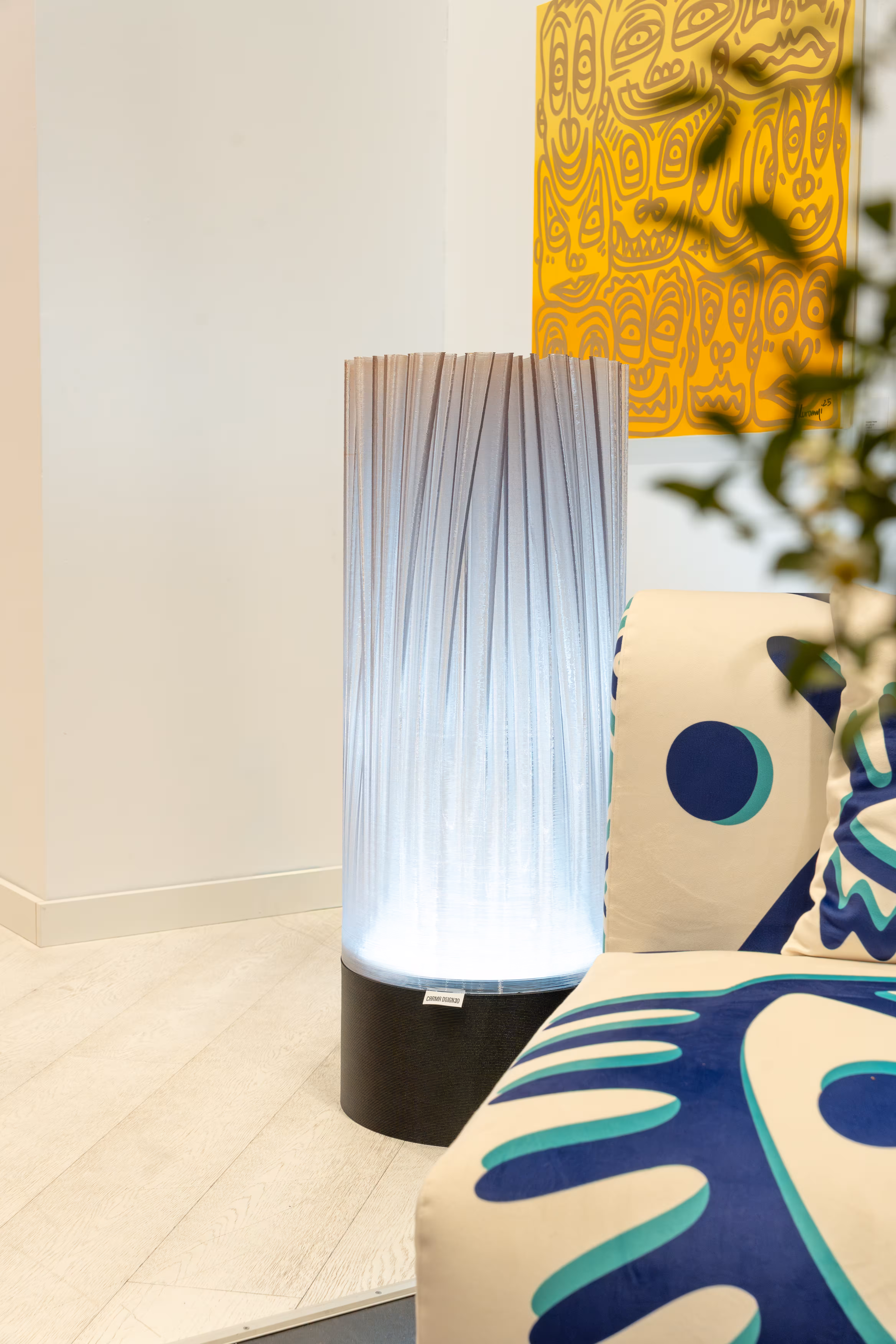 3D-gedruckter Lichtkörper aus der Kollektion von CarMaDesign3D