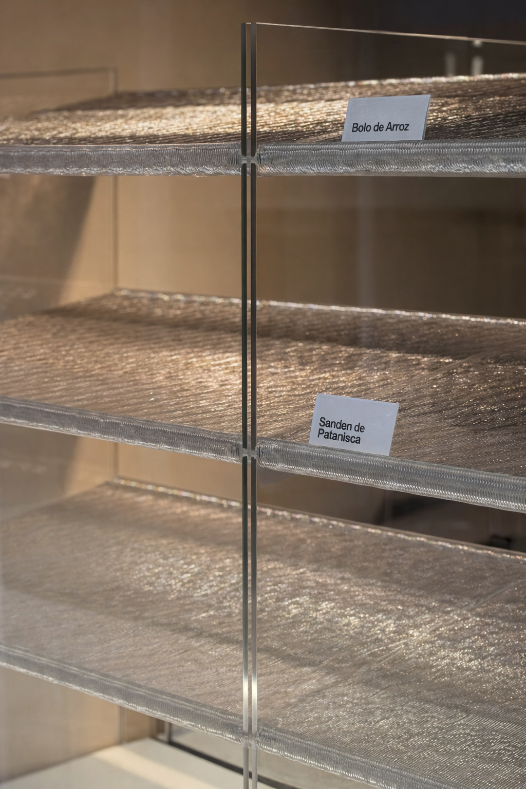 3D-gedruckte Präsentationsflächen in der Auslage einer Bäckerei in Stuttgart