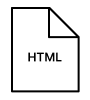 HTML file icon
