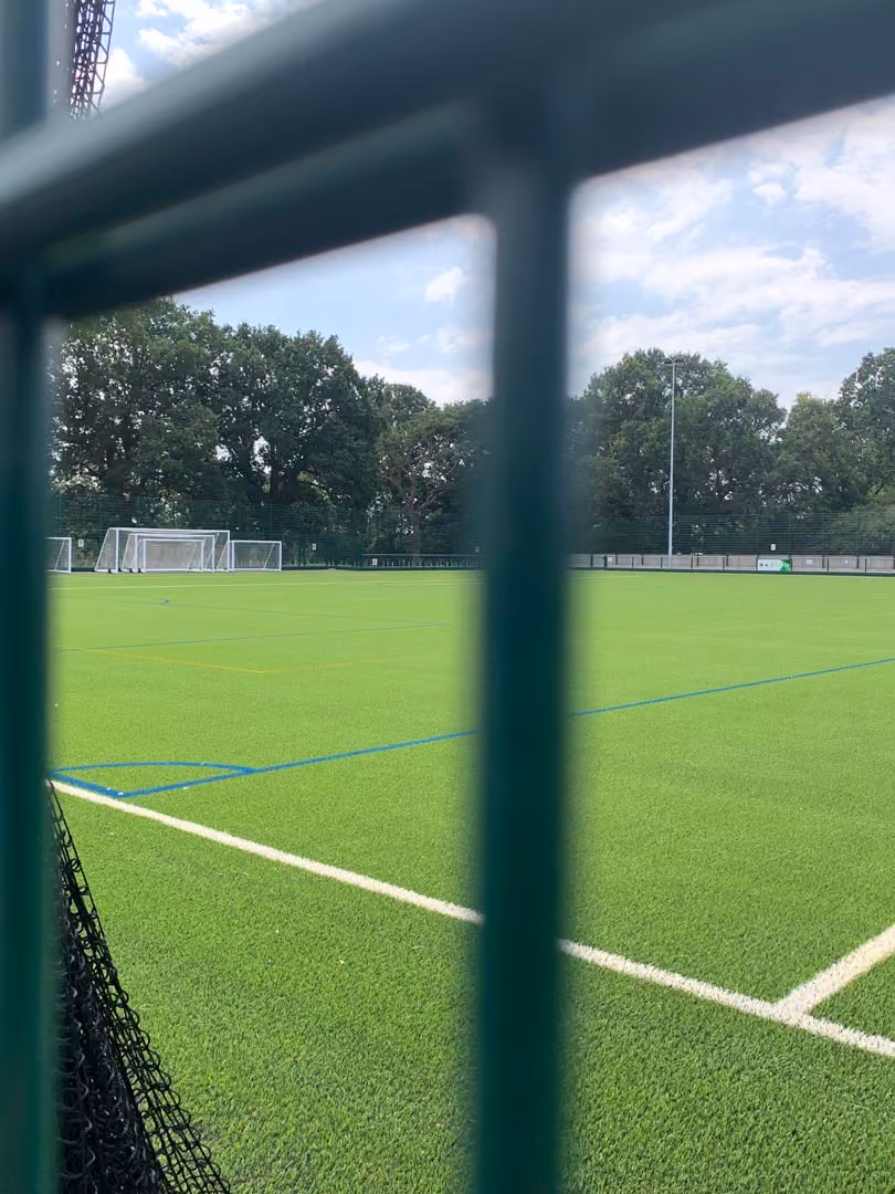 Football pitch at Wealden Community Sports Hub near Hailsham