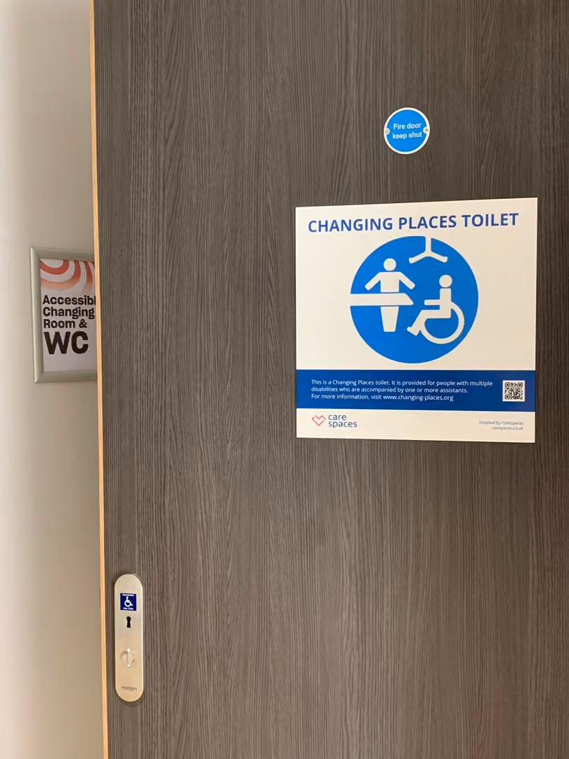 Disabled toilet at at Wealden Community Sports Hub near Hailsham