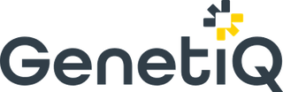 GenetiQ brand logo with stylized Q and colorful design elements.