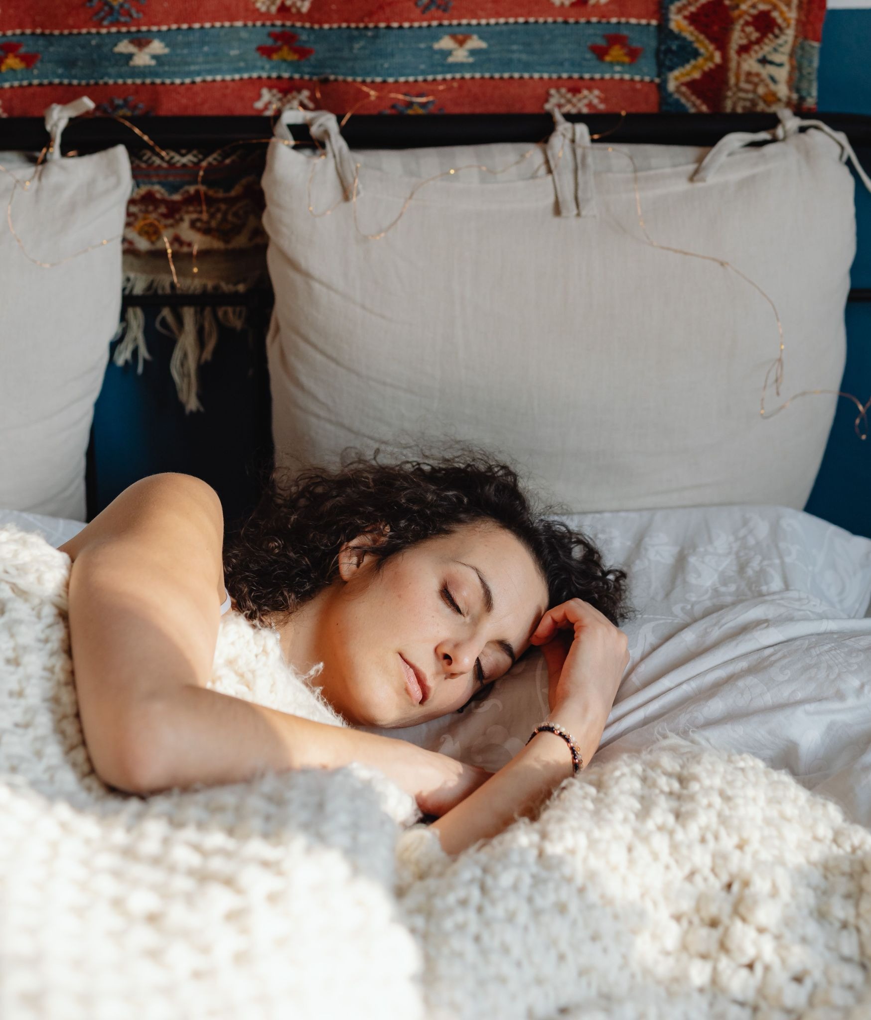 woman sleeping after rhinoplasty recovery, fort myers, fl
