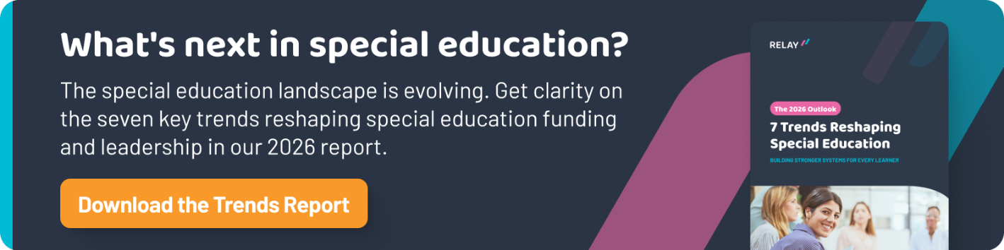 What's next in special education? The special education landscape is evolving. Get clarity on the seven key trends reshaping special education funding and leadership in our 2026 report.