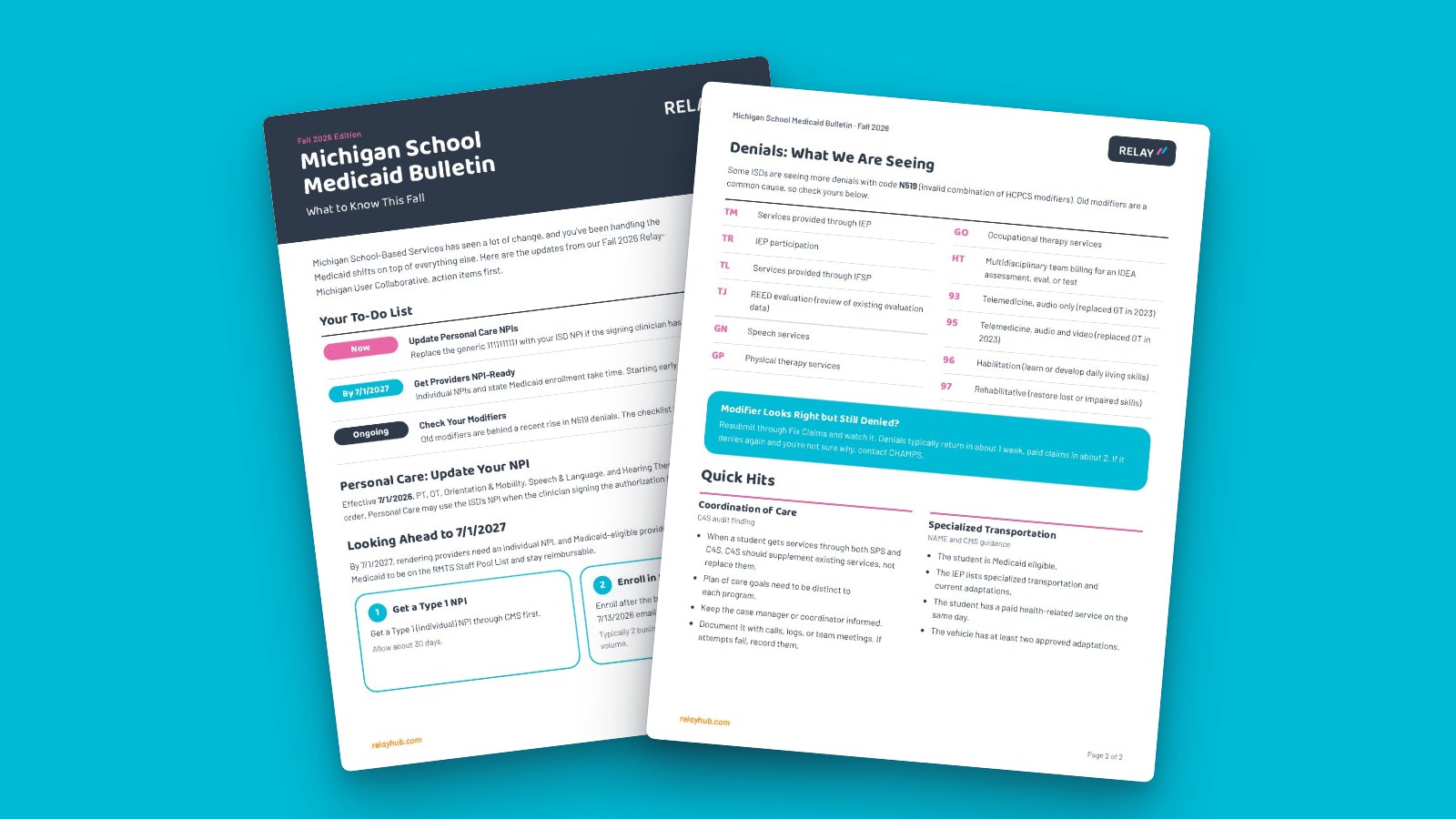 Michigan School Medicaid Bulletin: What to Know This Fall
