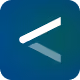 Mobile icon showing two diagonal lines forming a forward slash and less-than sign, on a gradient blue-green rounded square background.