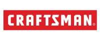 Craftsman logo with white uppercase letters on a red rectangular background.