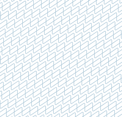 Pattern of repetitive light blue lines on a transparent background, forming a zigzag and stepped design in diagonal rows.