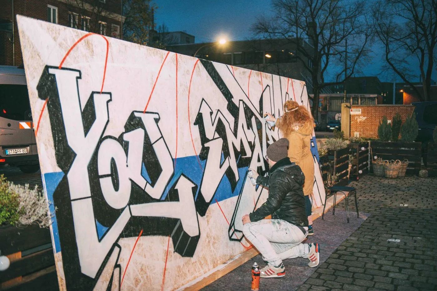 Graffiti wall in Munich's Schlachthofviertel