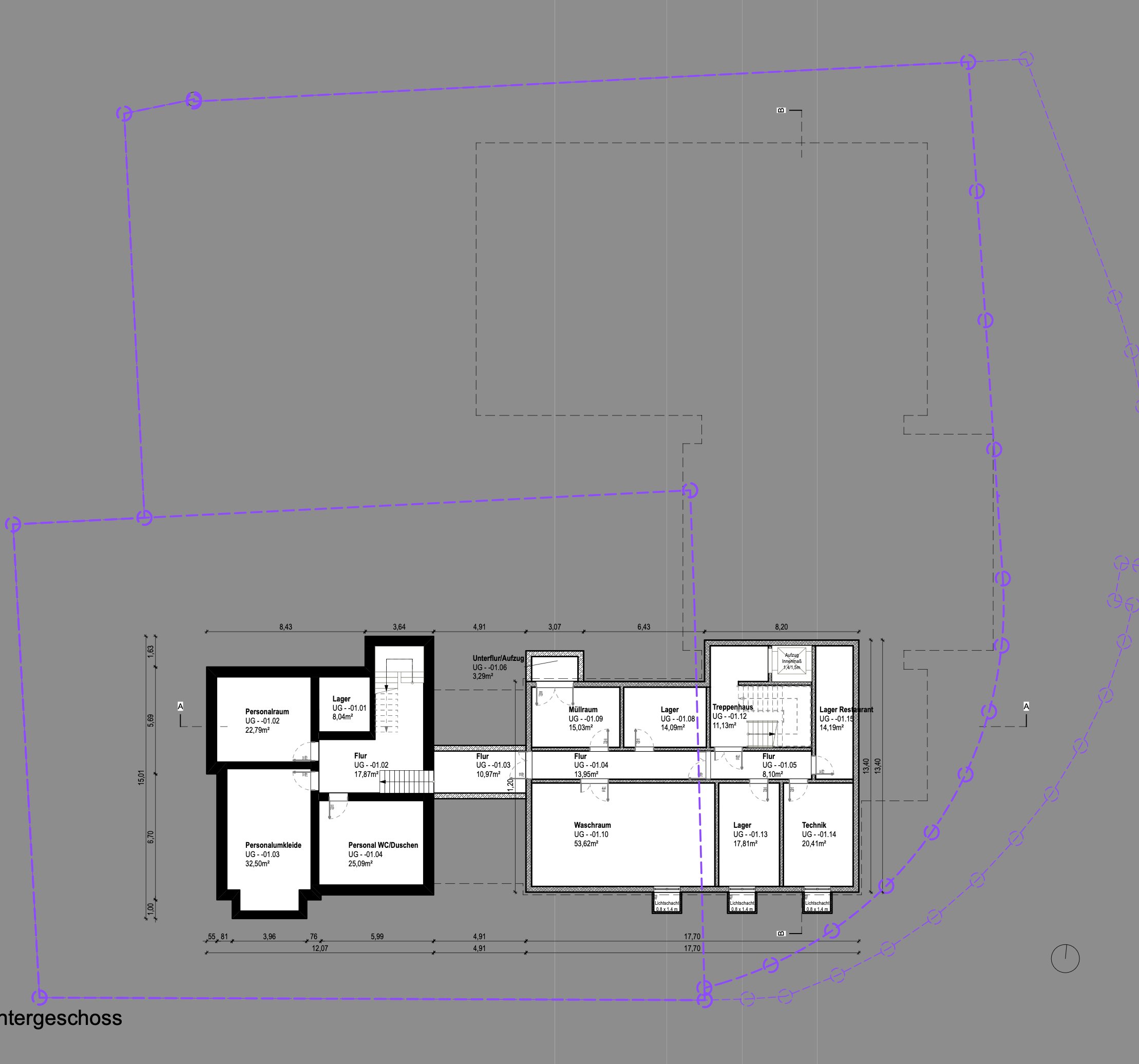 Leverkusen – Grundriss Untergeschoss