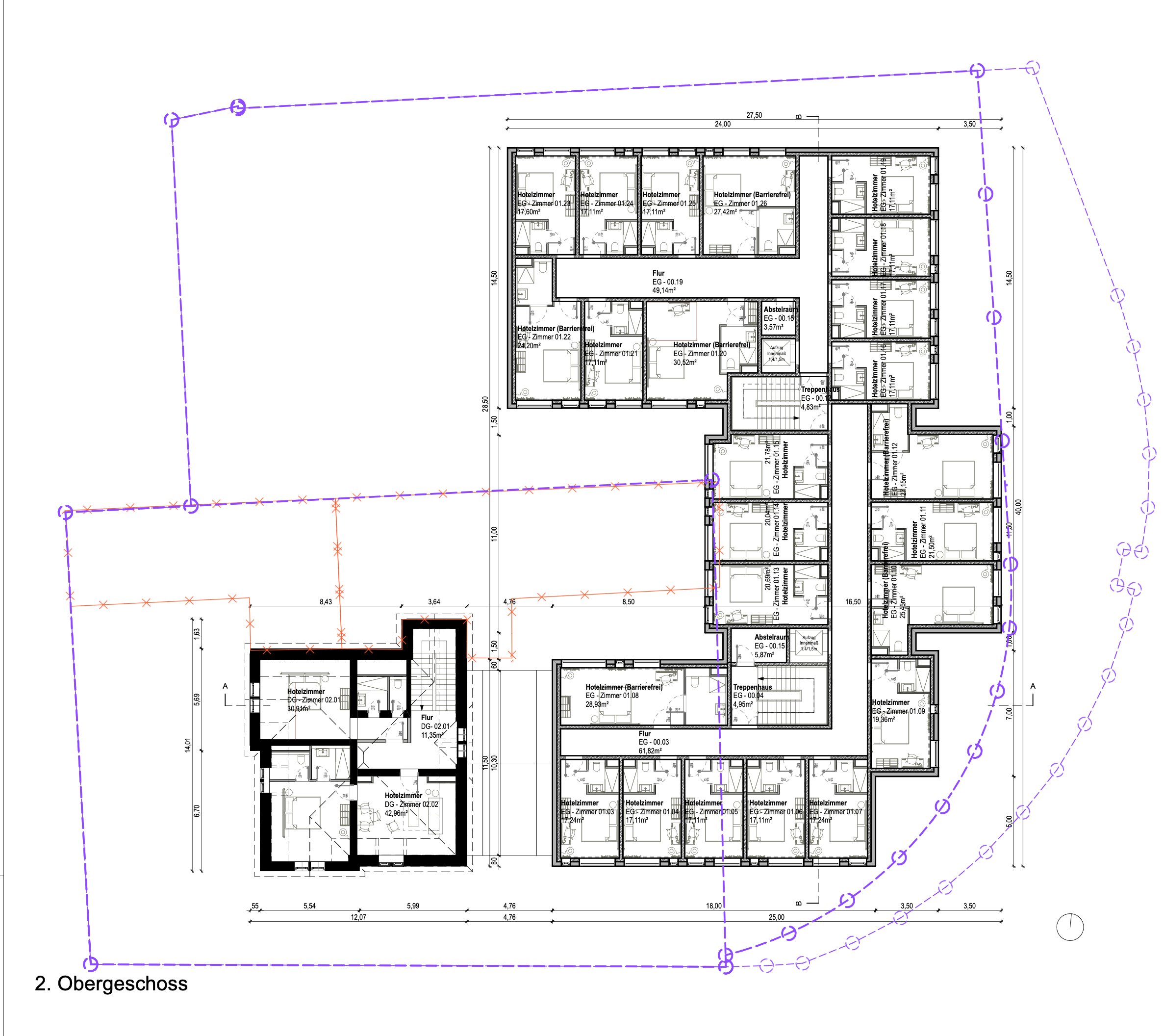 Leverkusen – Grundriss 2. Obergeschoss