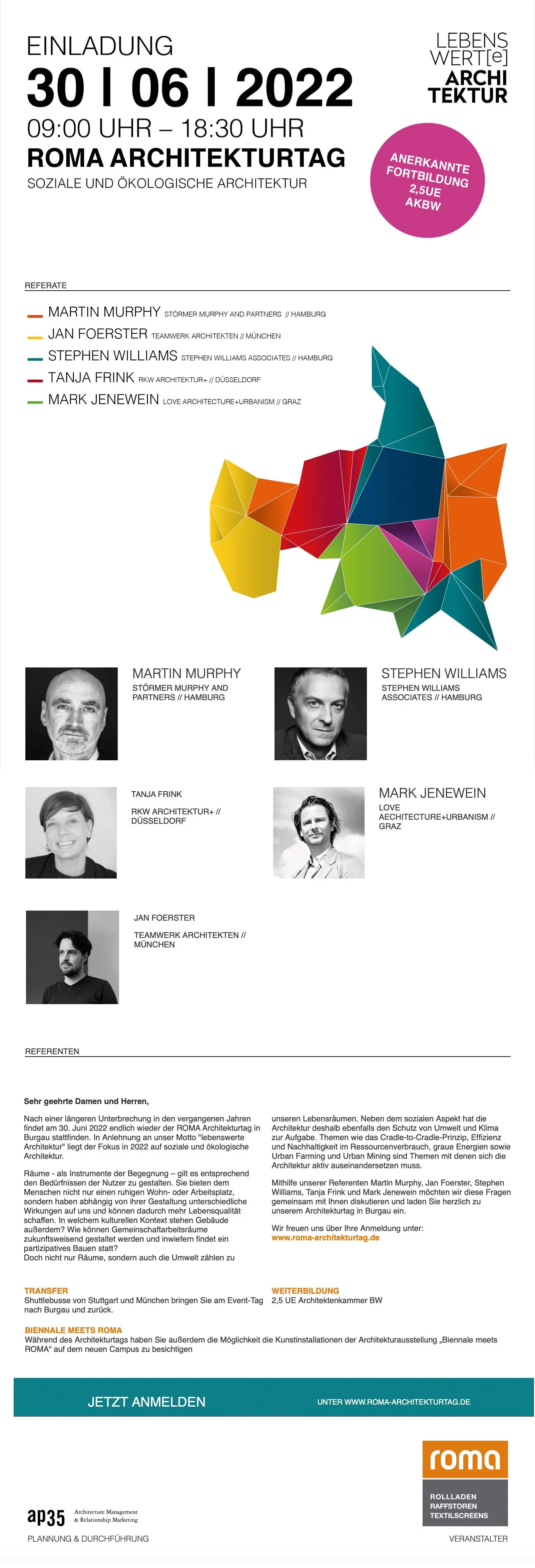 Teamwerk beim ROMA Architekturtag