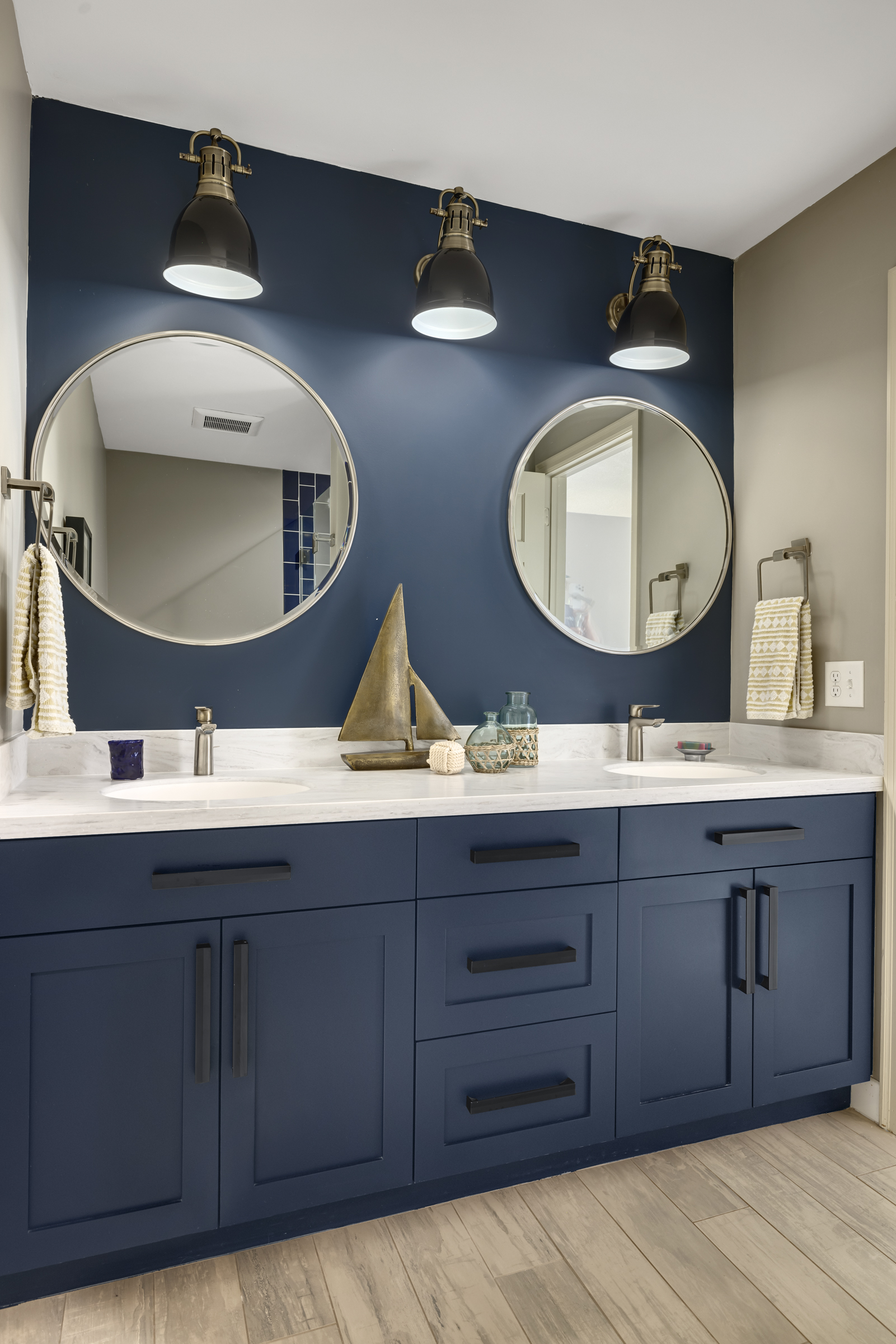 Nautical Hall Bathroom