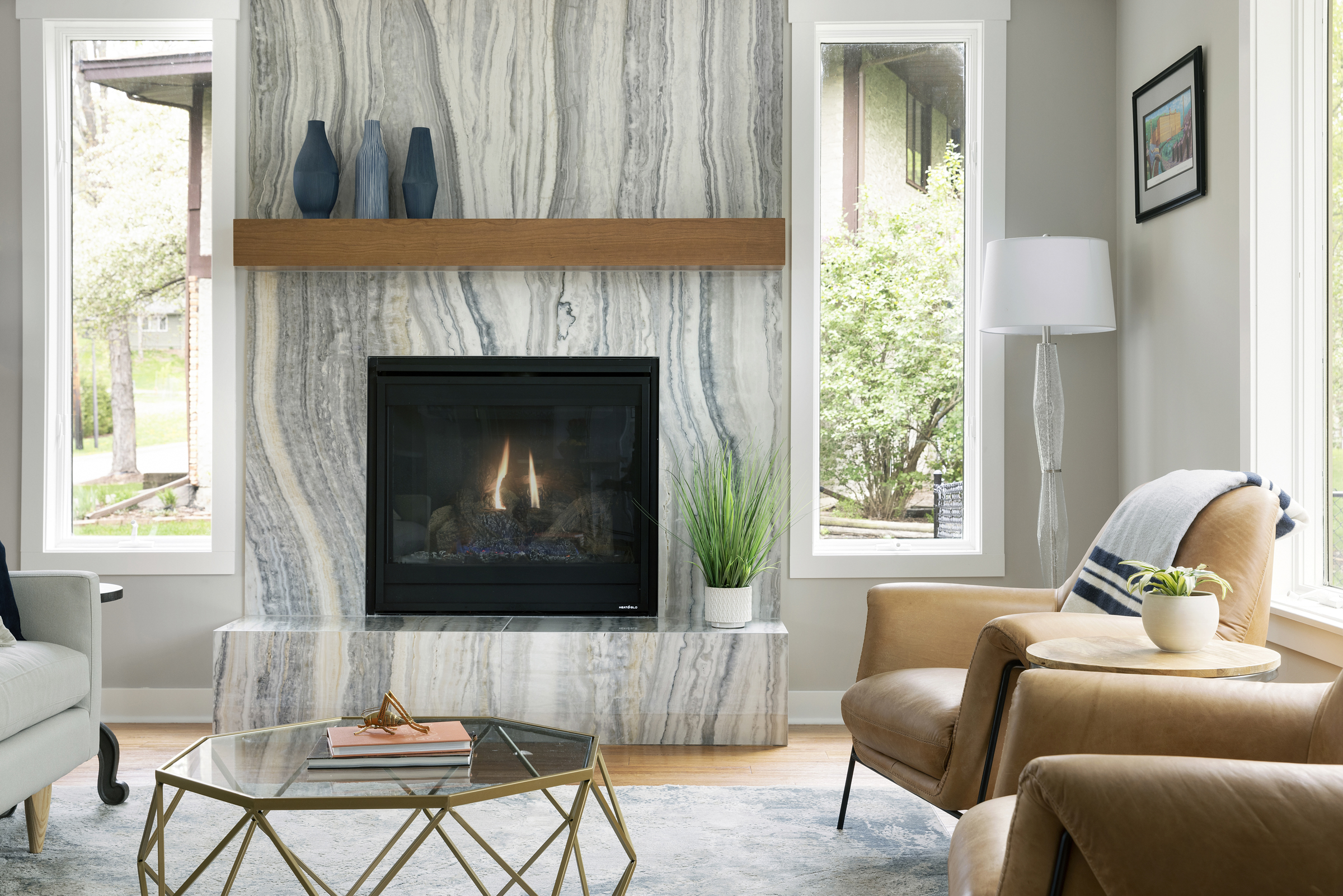 Polished Serenity Fireplace Update