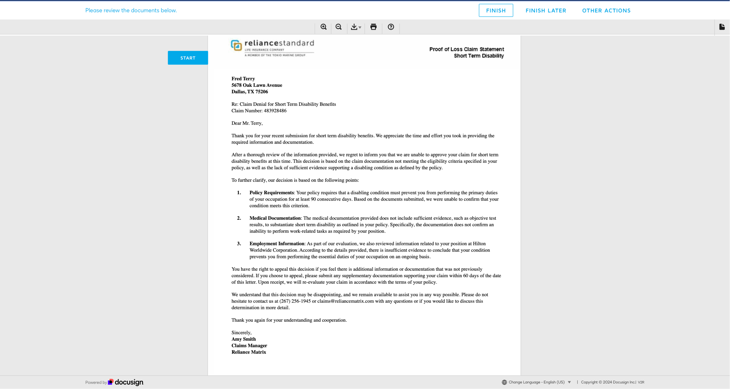 Step 4 in original claims process