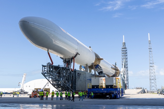 Rocket launching from the pad