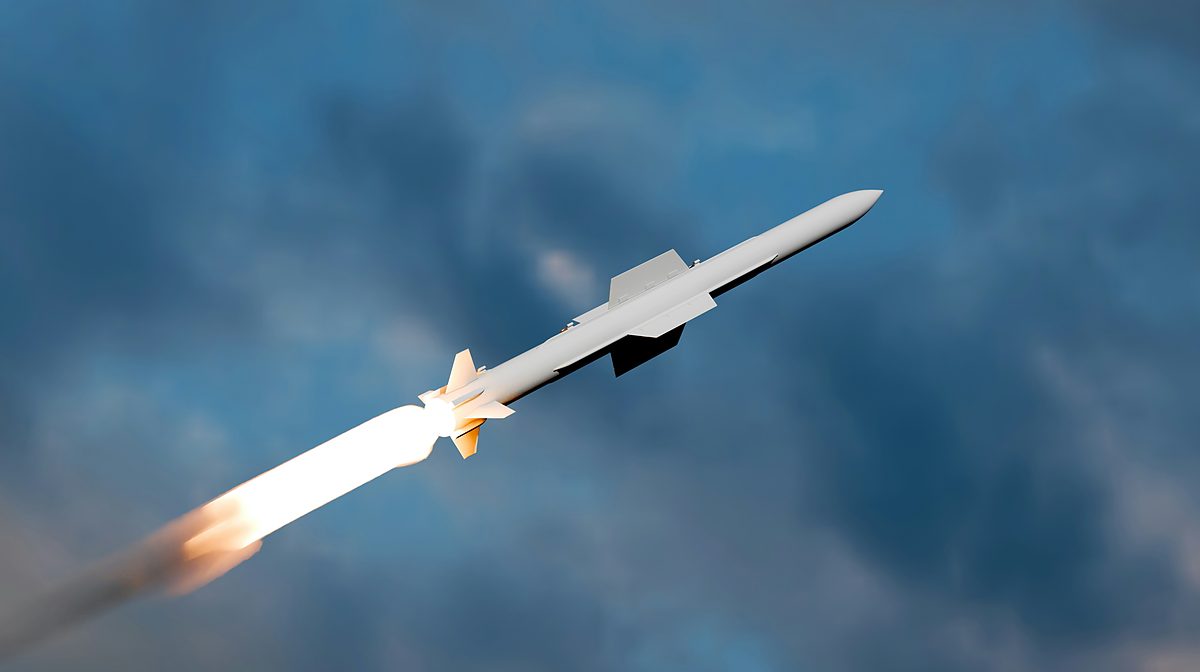 Missile in flight