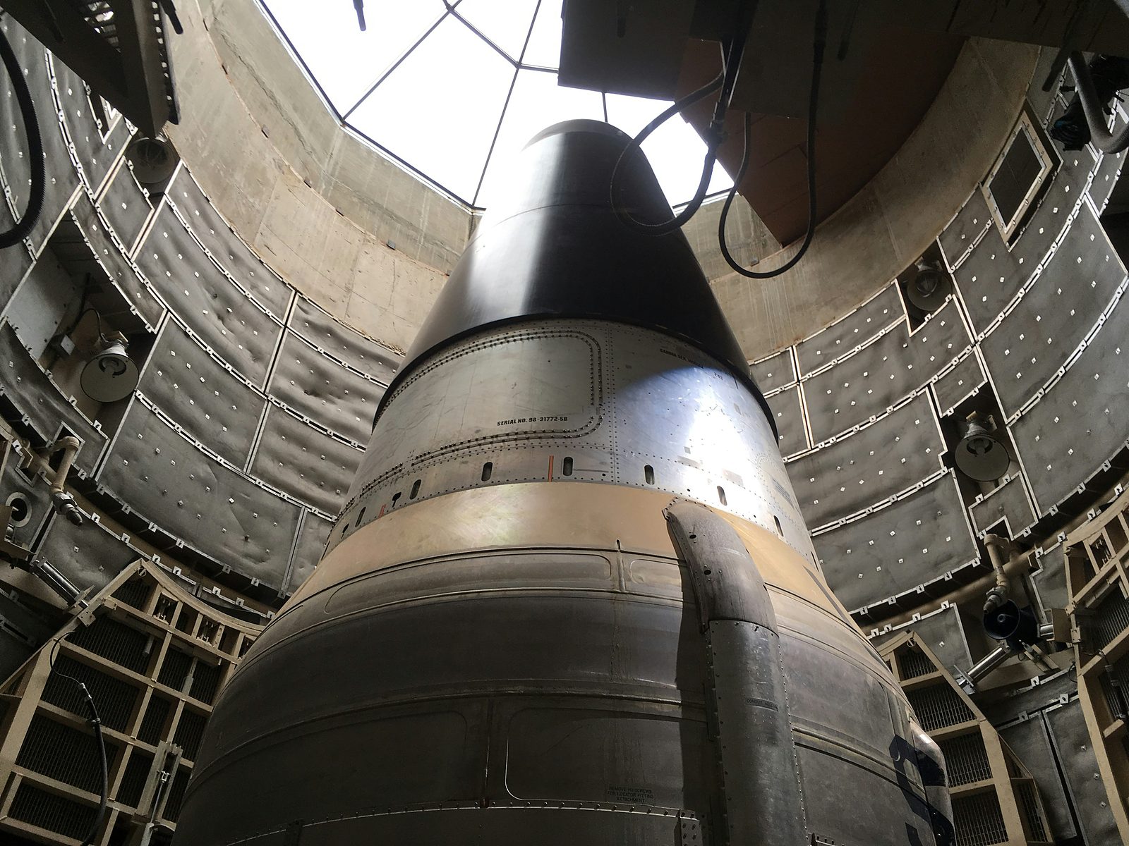 Missile in a launch silo