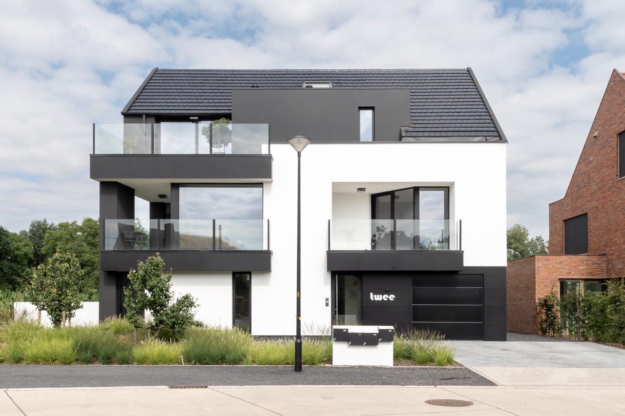 Villa-uitstraling in beton