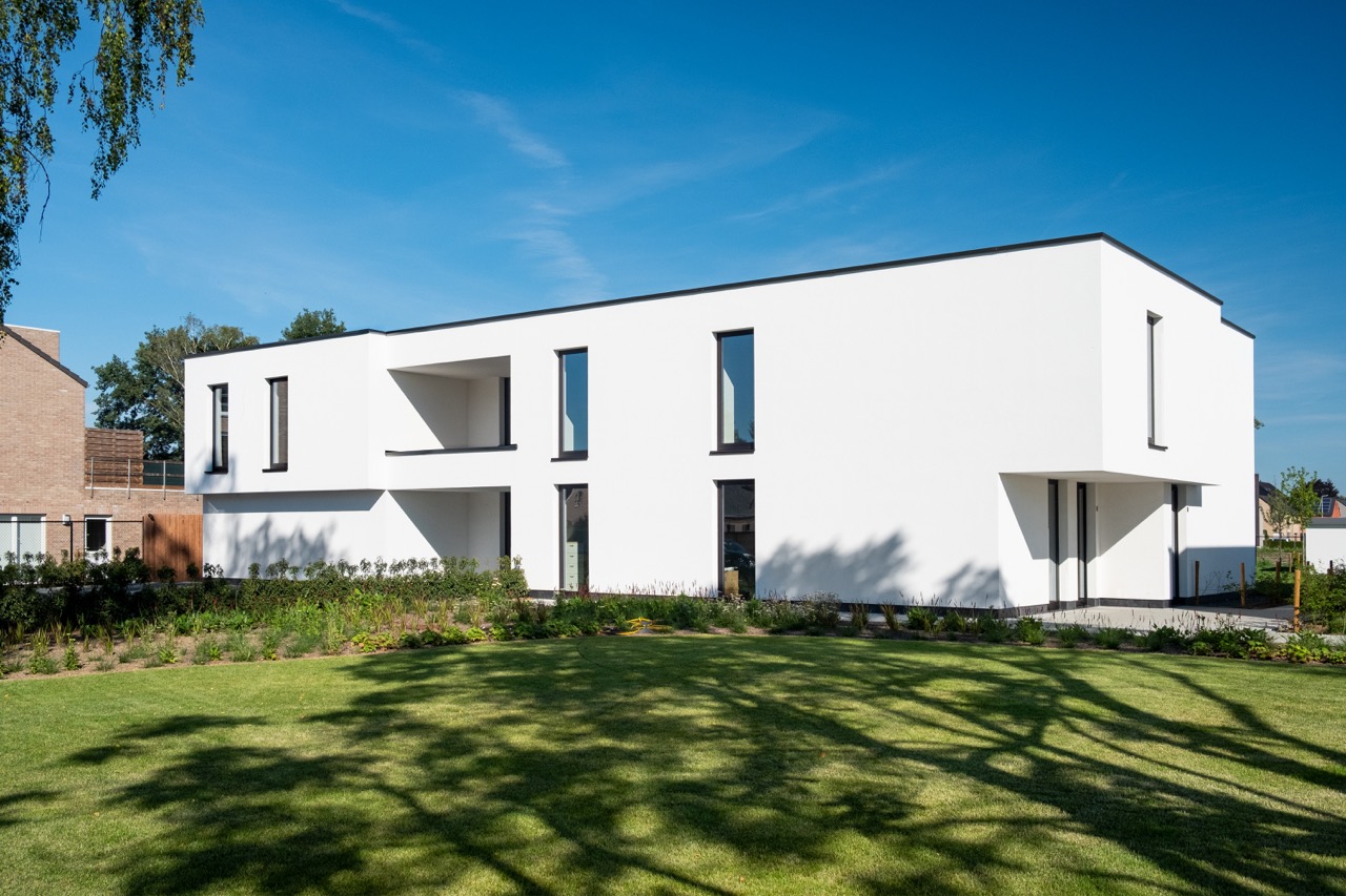 Villa-uitstraling in beton