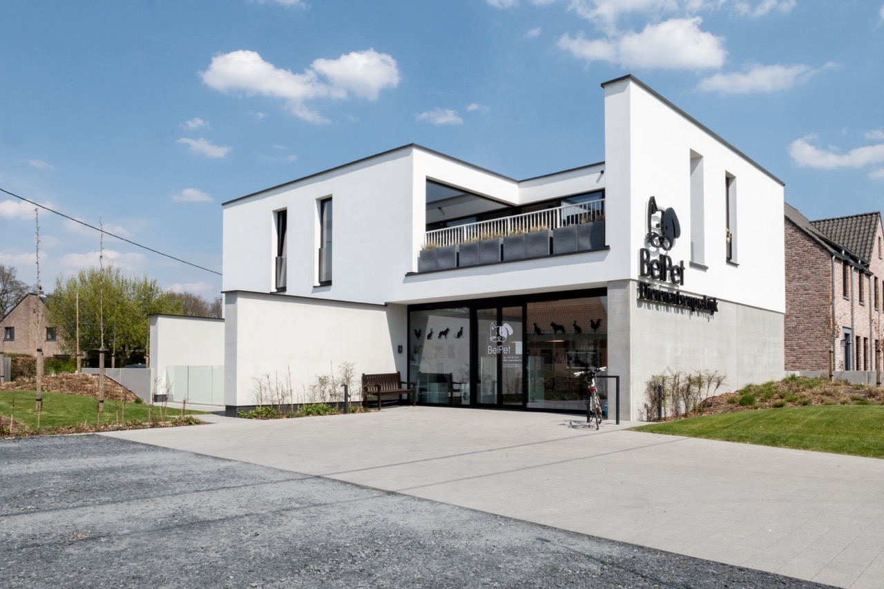 Villa-uitstraling in beton