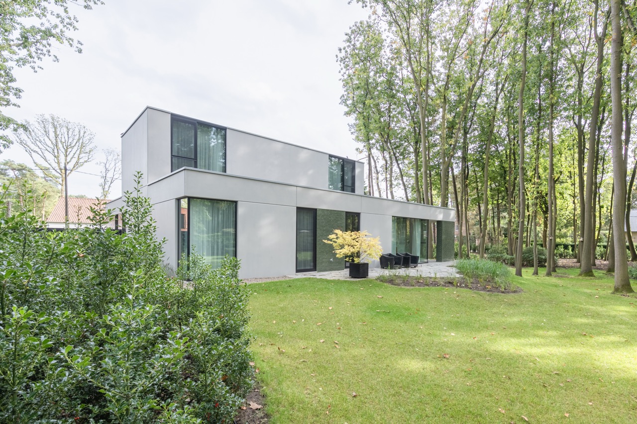 Villa-uitstraling in beton