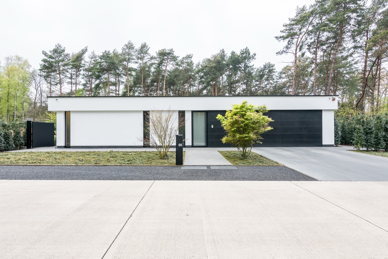 Villa-uitstraling in beton