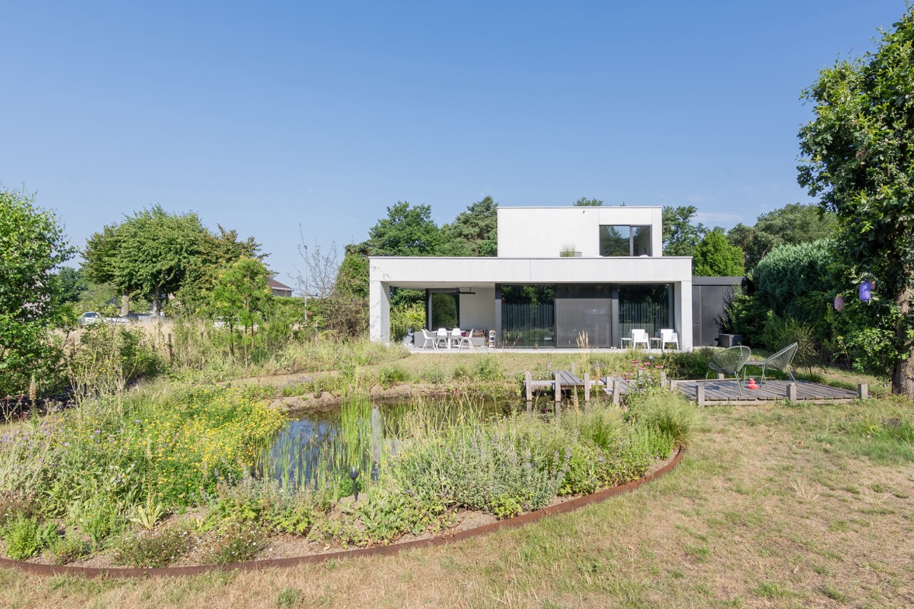 Villa-uitstraling in beton