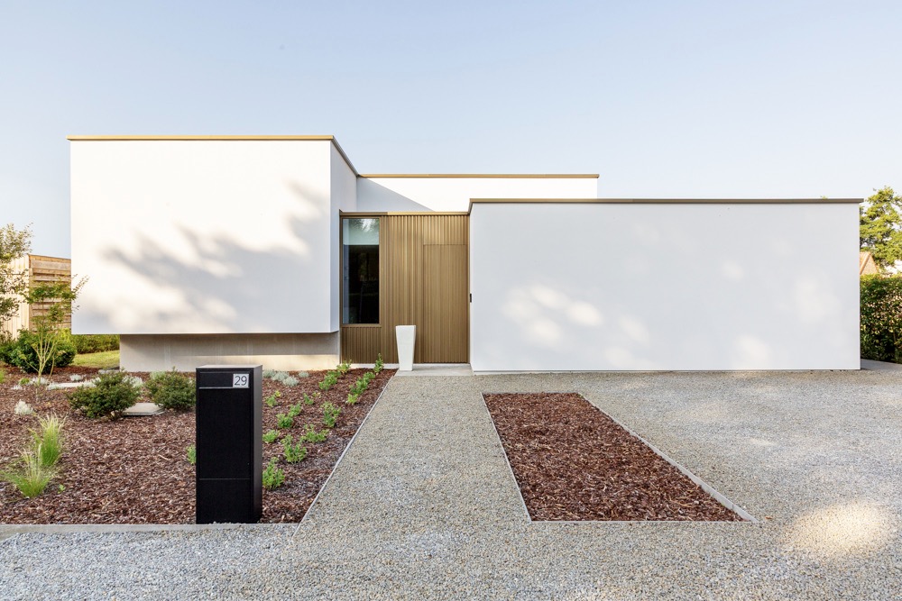 Villa-uitstraling in beton
