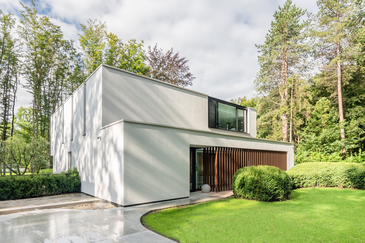 Villa-uitstraling in beton