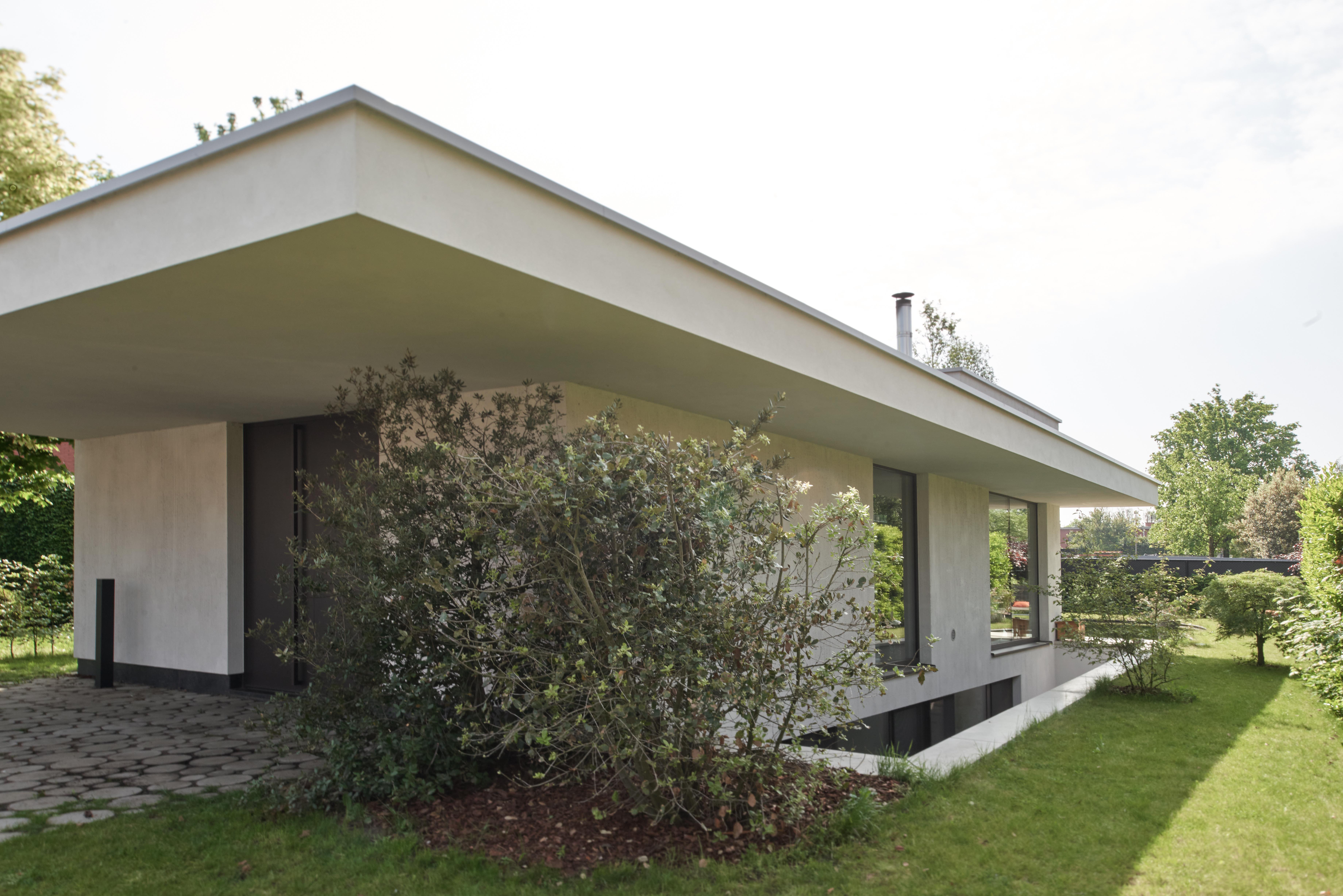 Villa-uitstraling in beton